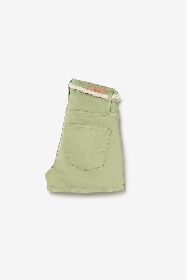 Shorts Tiko high waist in grün