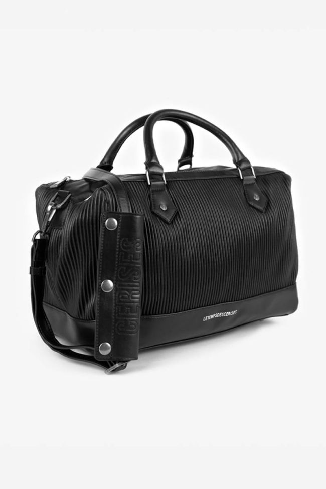Bowlingtasche Isaia in schwarze mit Plissee-Effekt
