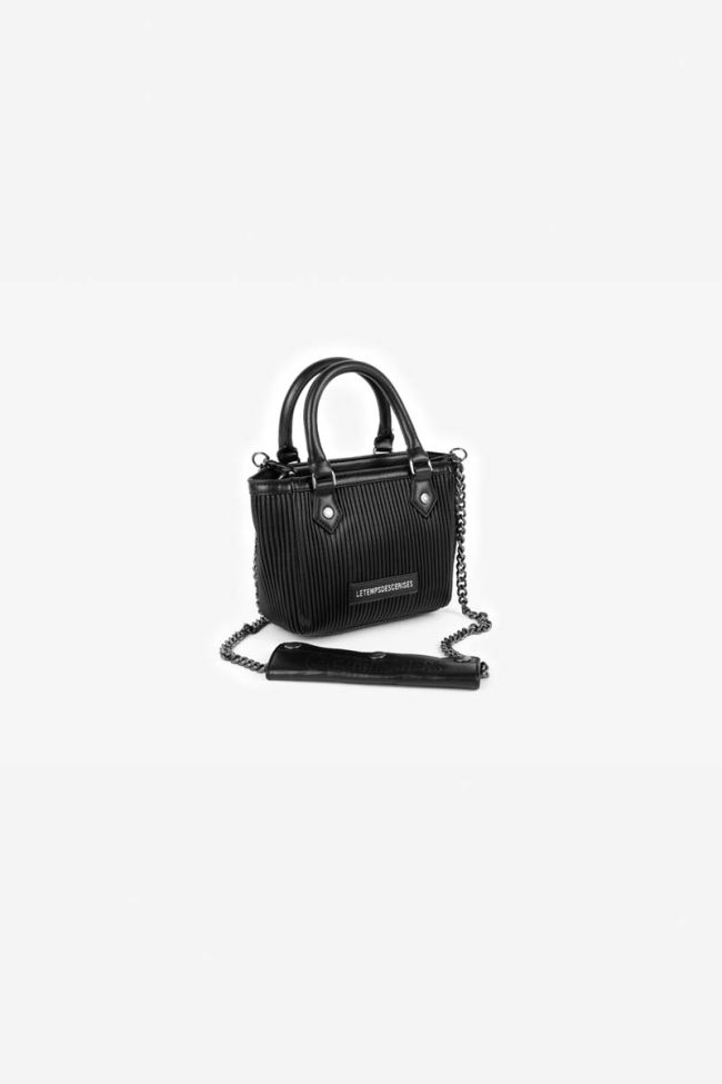 Tasche Lana mit Plissee-Effekt in schwarz