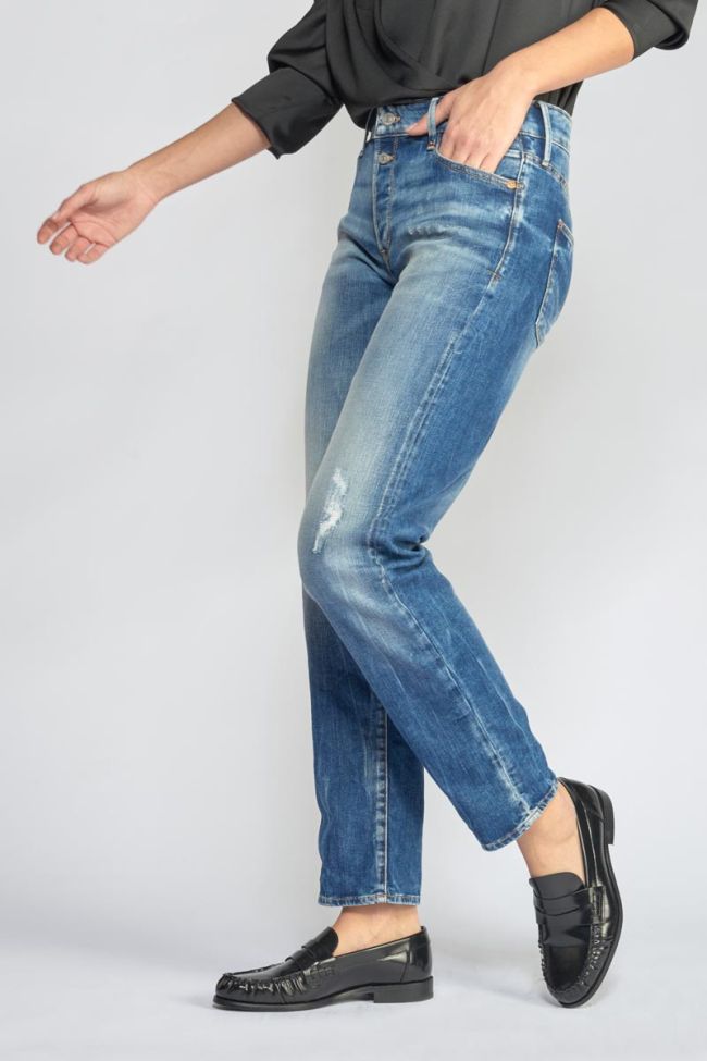 Basic 400/18 mom high waist 7/8 jeans destroy vintage blau Nr.3
