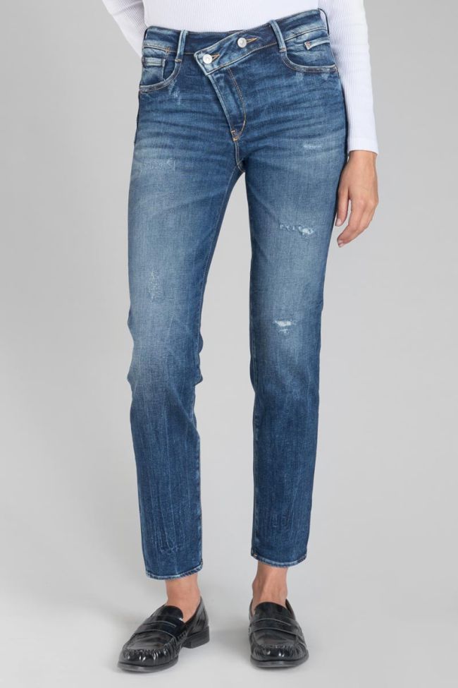 Zep pulp slim high waist 7/8 jeans destroy blau Nr.2