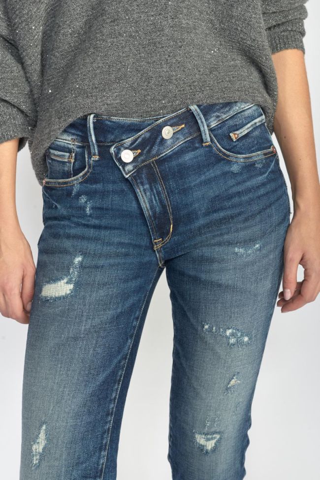 Zep pulp slim high waist 7/8 jeans destroy blau Nr.2