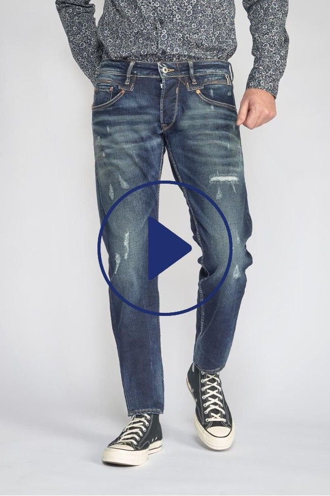 Skip 700/11 slim jeans destroy vintage blau Nr.2