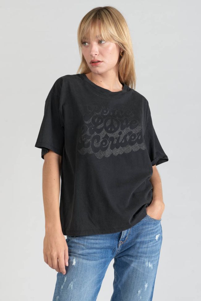 T-Shirt Cassio in schwarz