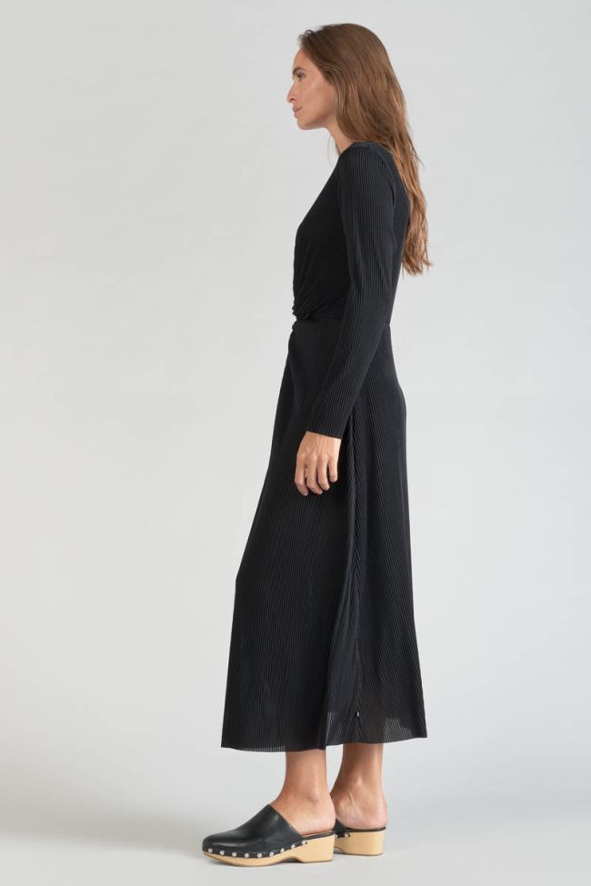 Langes Kleid Yama in schwarz