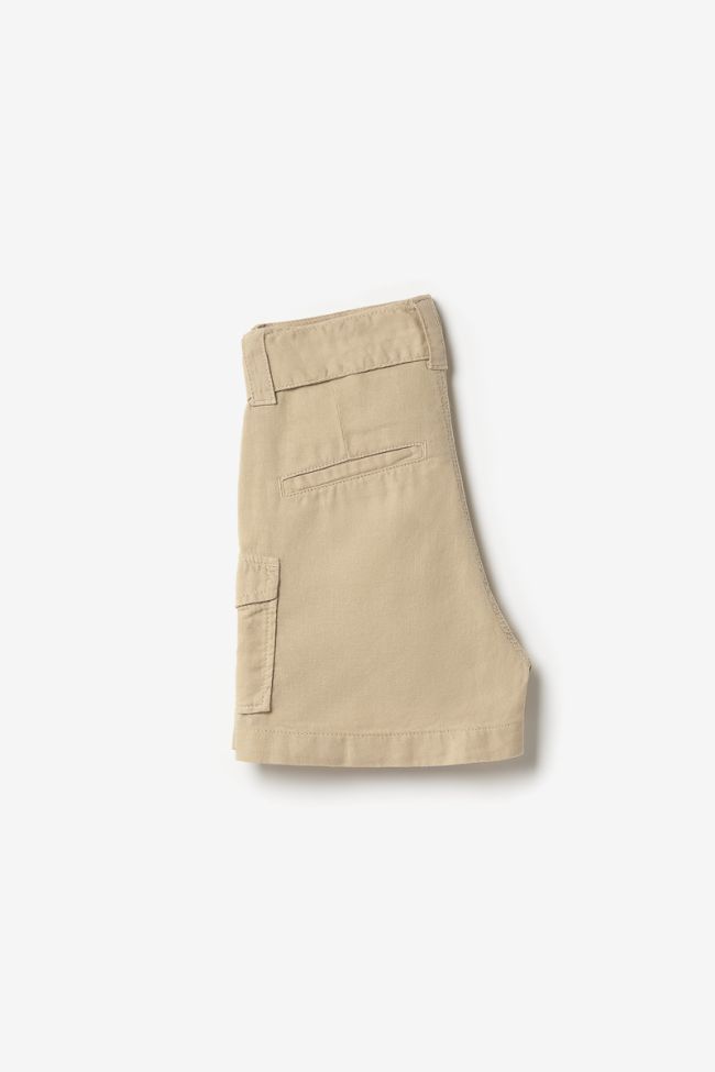 Shorts mit hoher Taille Kally in Sandbeige