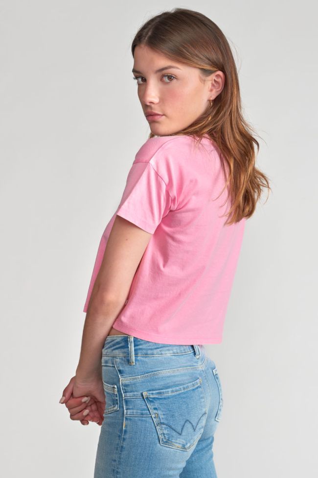 T-shirt Vinagi in rosa