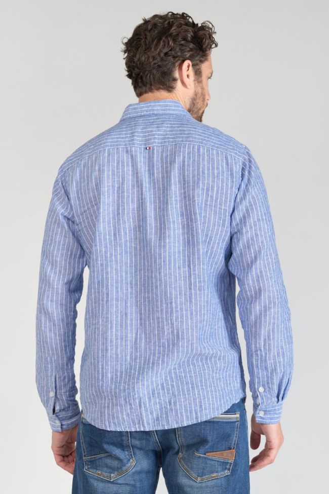 Hemd Bolko aus Leinenmischgewebe in hellblau