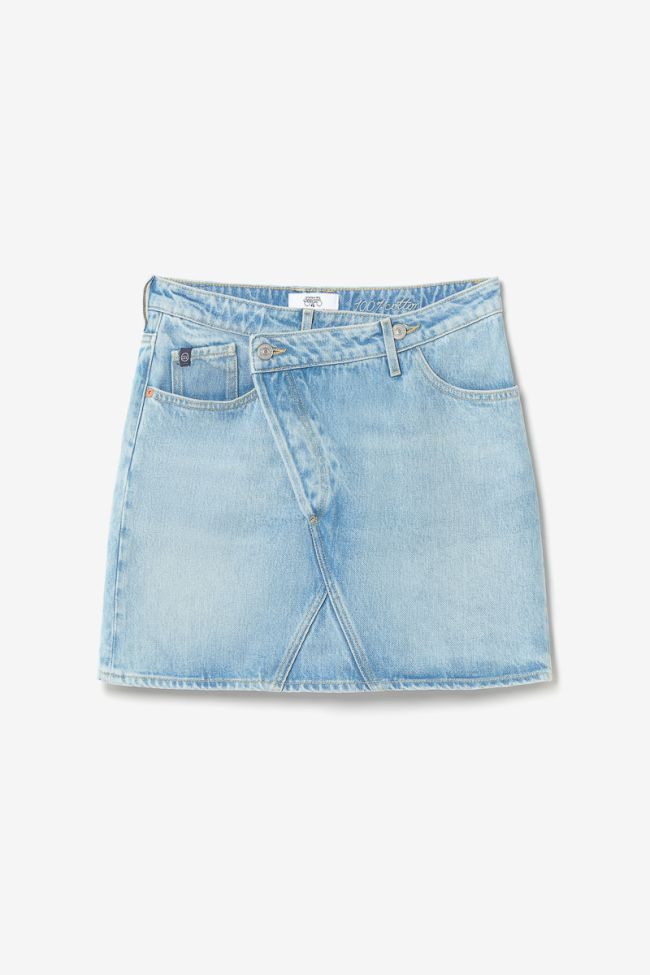 Rock Alofi aus hellblauem Jeansstoff