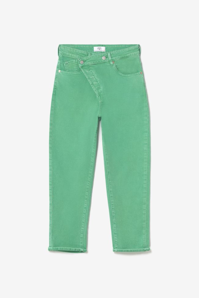 Cosy boyfit 7/8 jeans in mintgrün