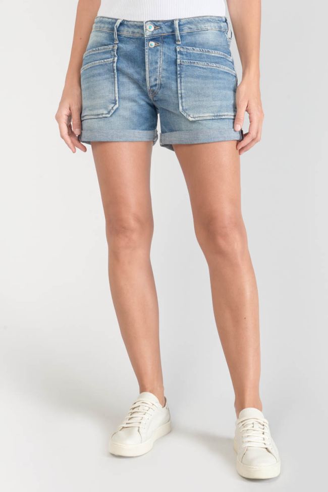Shorts Madrague aus blauem Jeansstoff