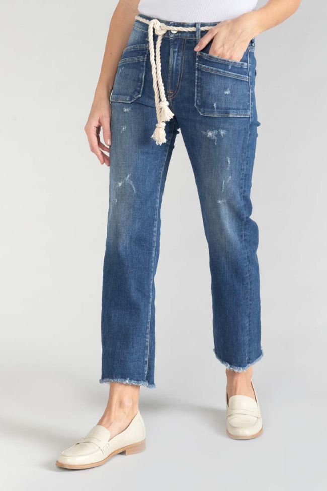 Pricilia high waist 7/8 jeans destroy blau Nr.2