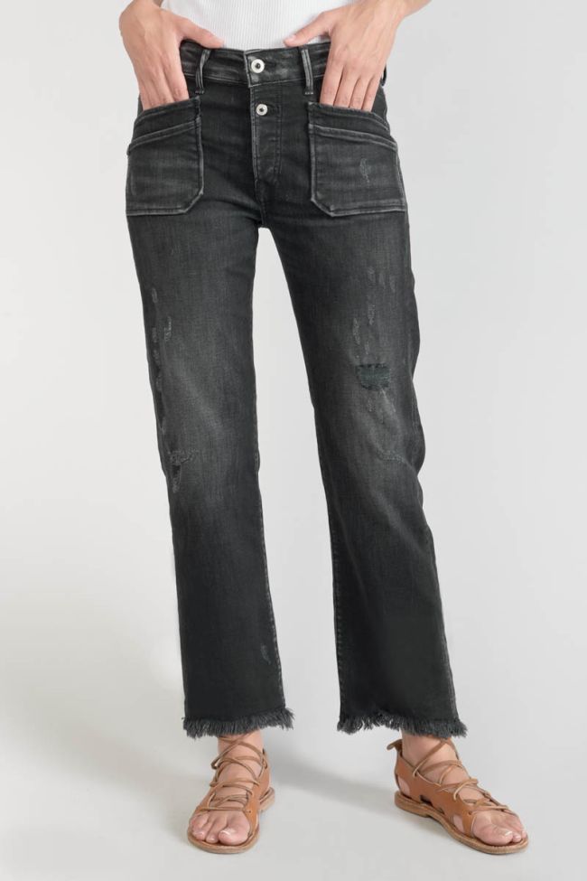 Pricilia high waist 7/8 jeans destroy schwarz Nr.1