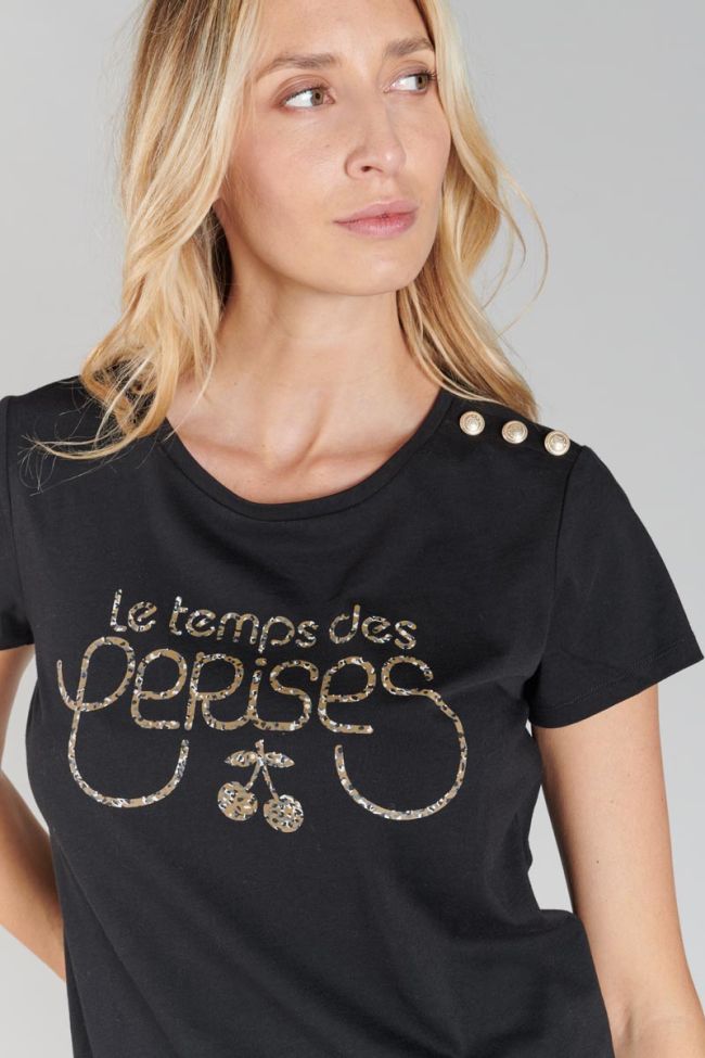 T-shirt Carole in schwarz