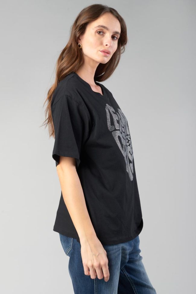 T-shirt Oraya in schwarz