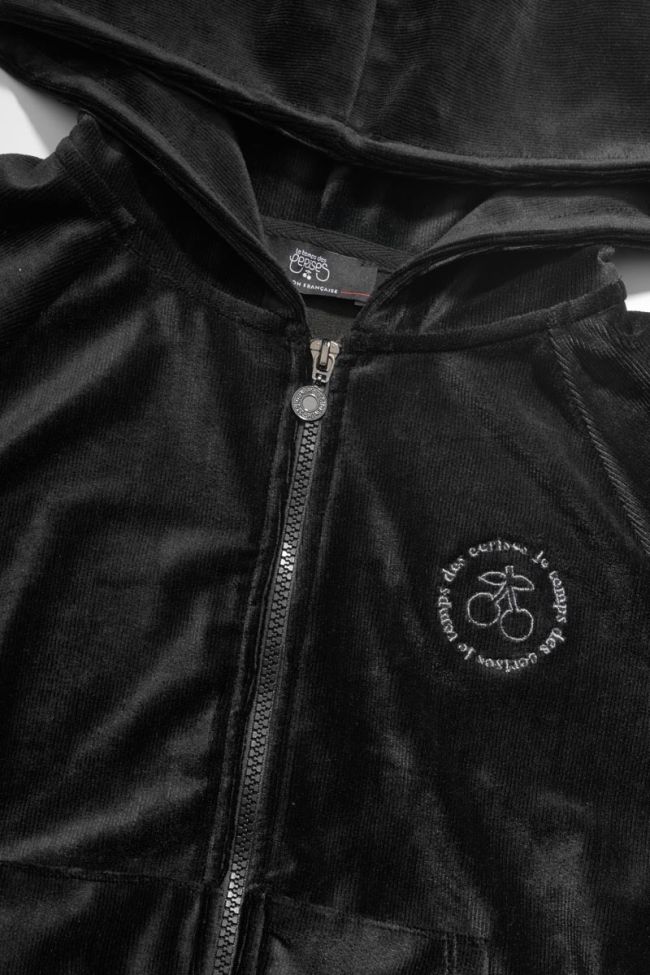 Kapuzen-sweatshirt Zildagi in schwarz