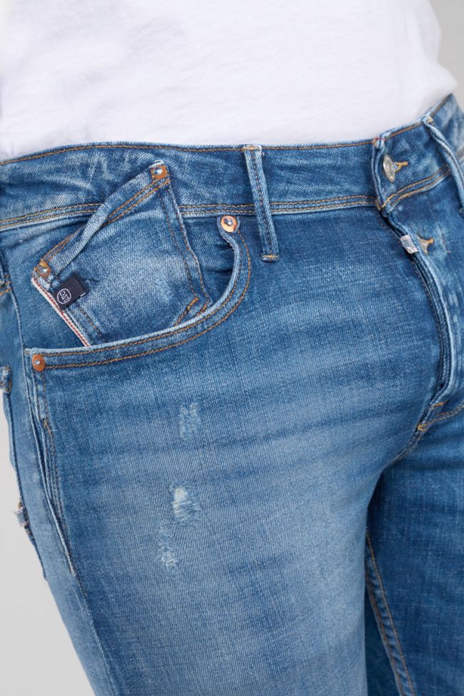 Basic 600/17 adjusted jeans destroy blau Nr.3