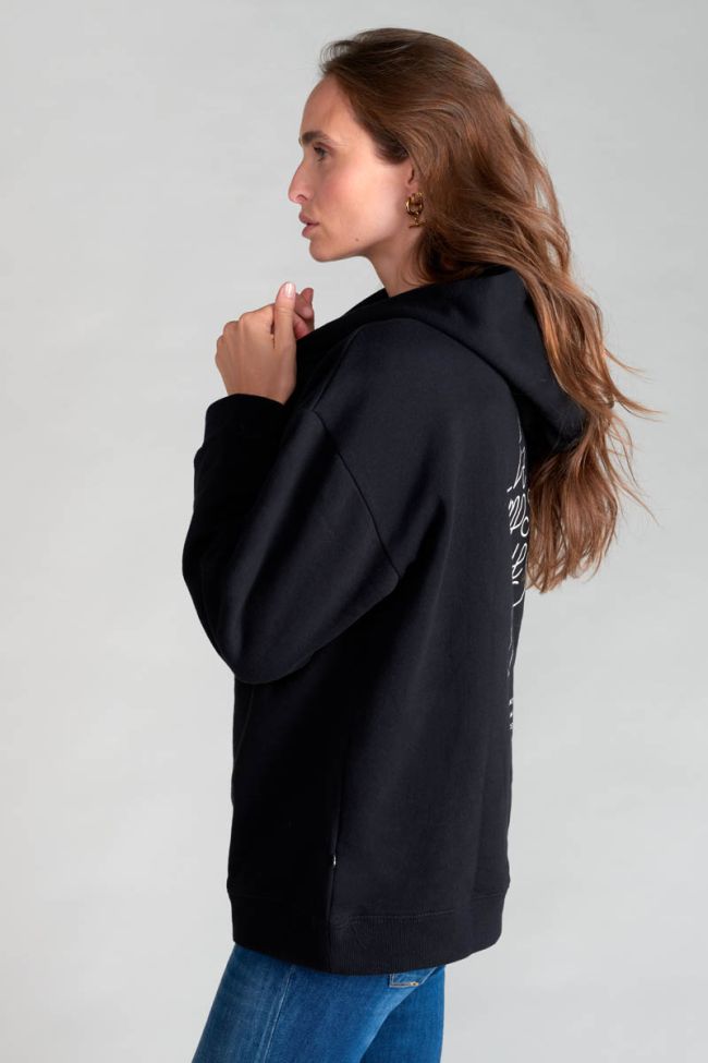 Kapuzen-sweatshirt Samgi in schwarz
