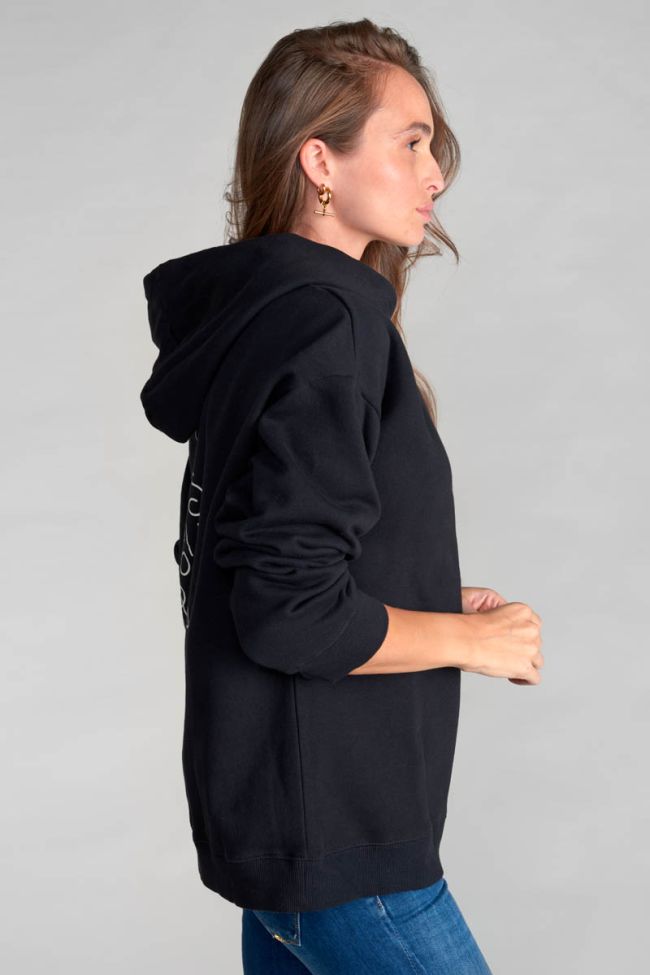 Kapuzen-sweatshirt Samgi in schwarz