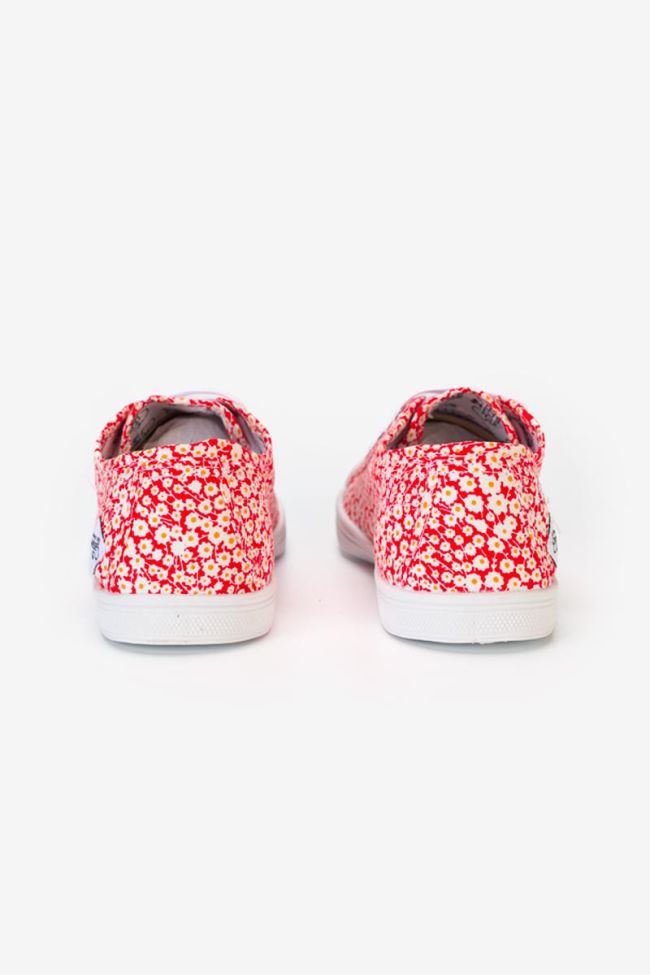 Sneakers Basic mit Blumenmuster