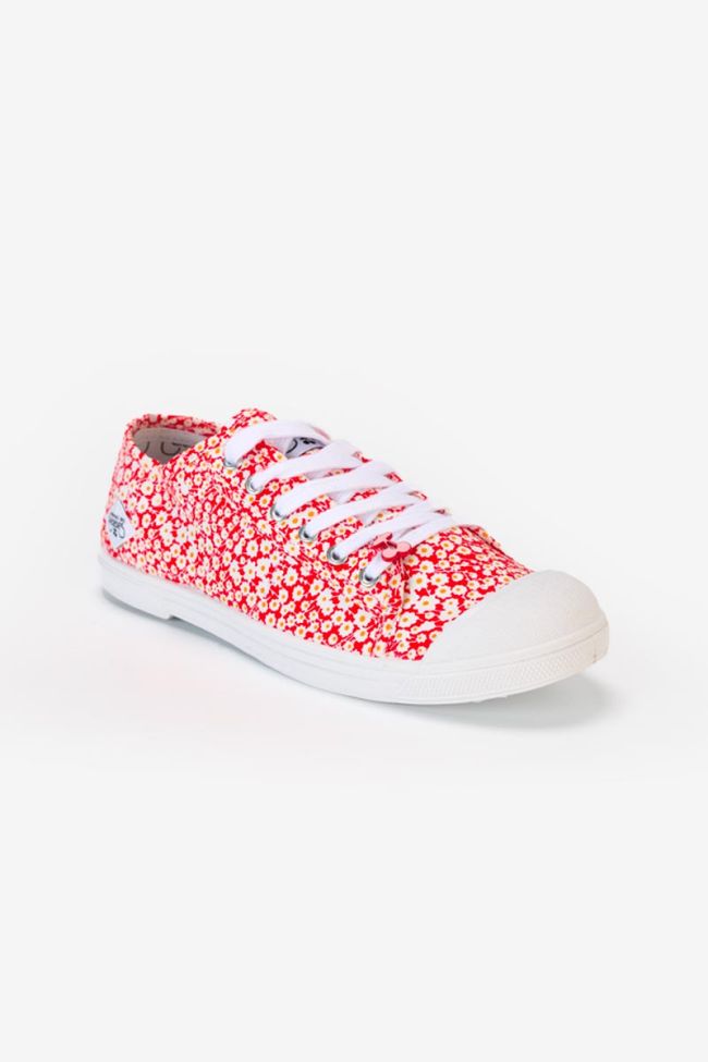 Sneakers Basic mit Blumenmuster