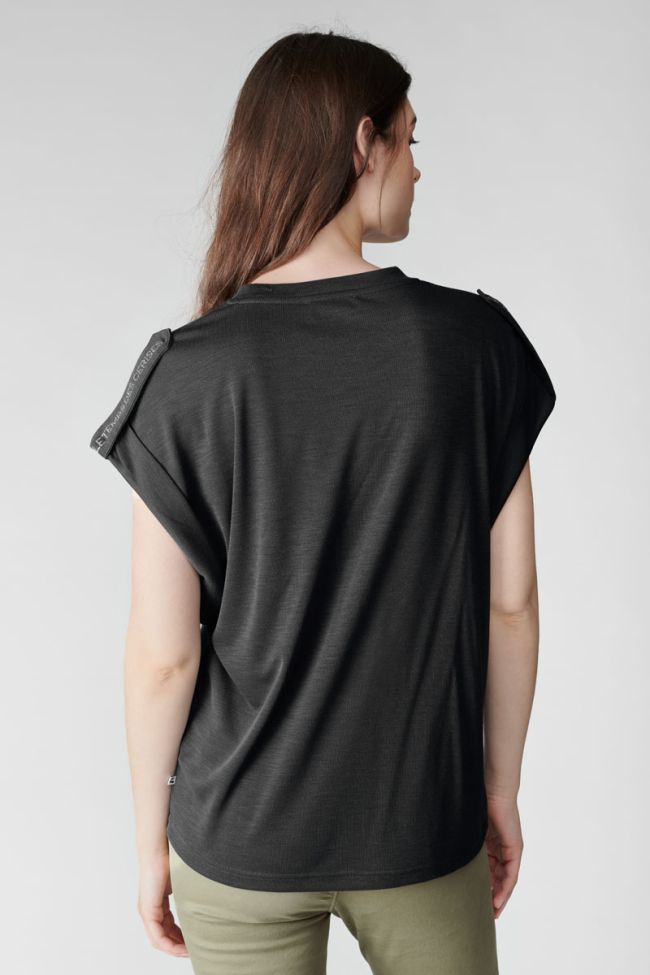T-shirt Freesia in schwarz