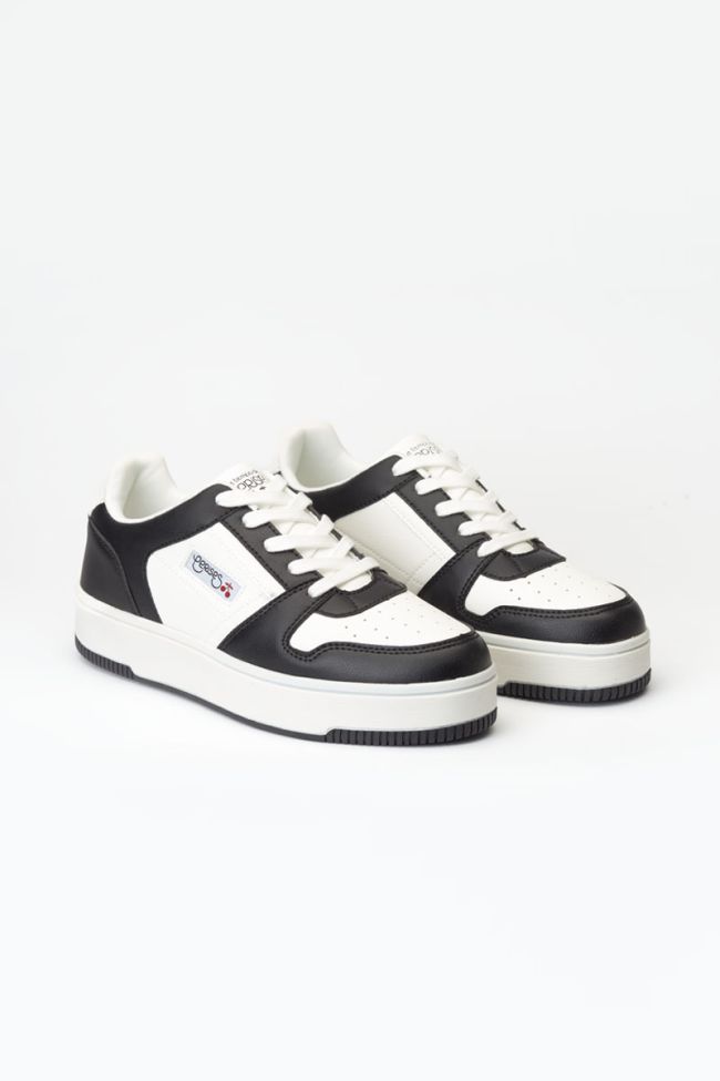 Weiße und schwarze Marly Sneakers