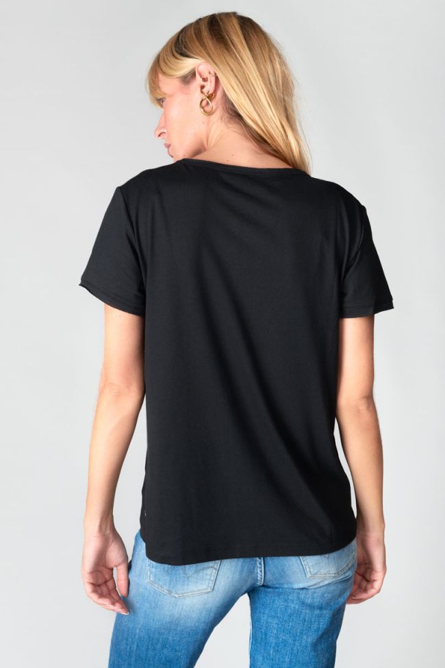 T-shirt Quinn in schwarz