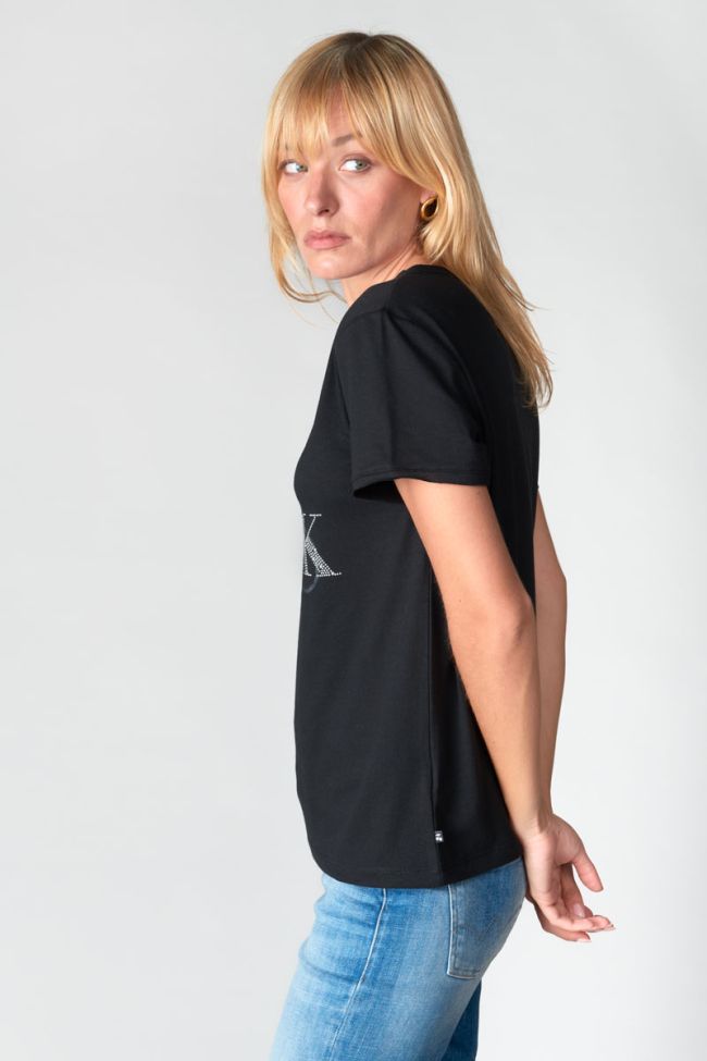 T-shirt Quinn in schwarz