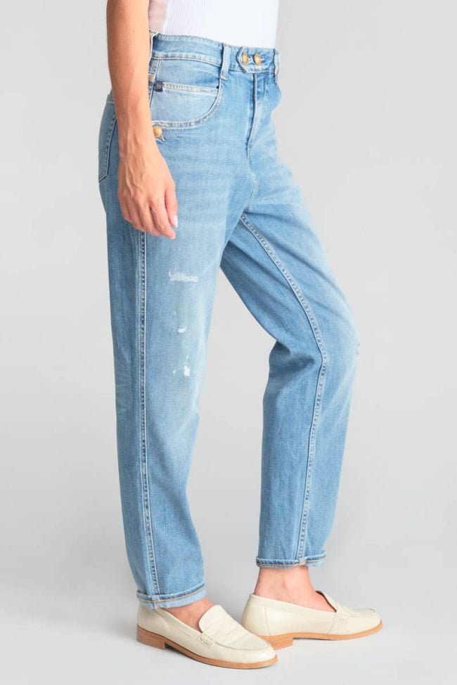 Mana 400/60 girlfriend high waist jeans destroy blau Nr.5
