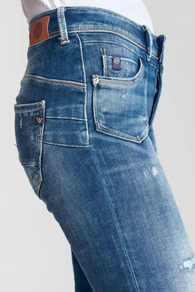 Lem pulp slim high waist 7/8 jeans destroy blau Nr.2