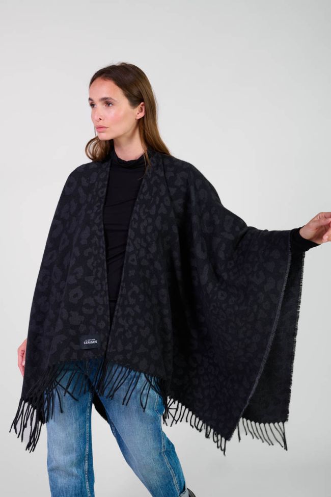 Poncho Carzola in schwarz