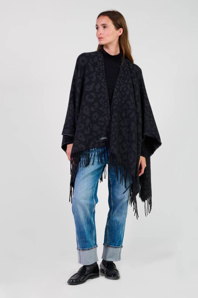 Poncho Carzola in schwarz