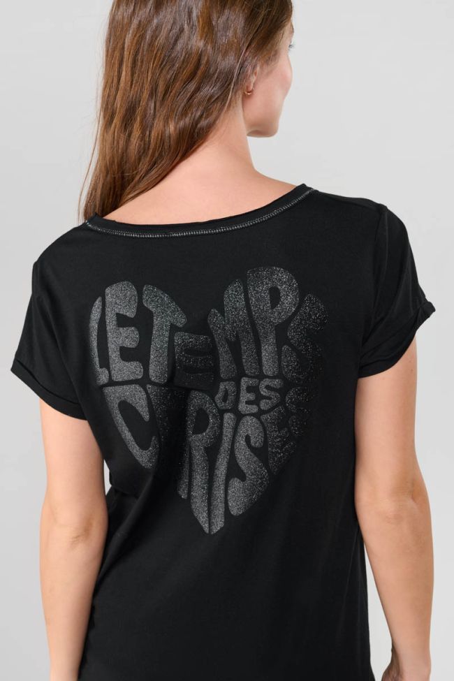 T-shirt Digori in schwarz