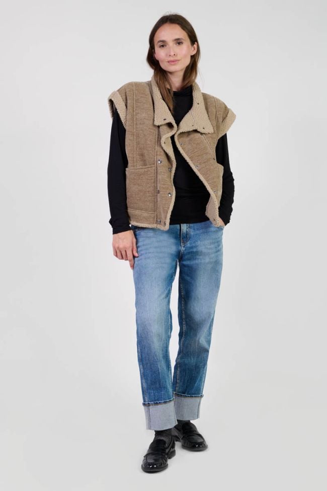 Ärmellose jacke Fuji in grau