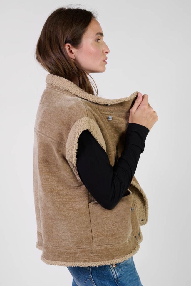 Ärmellose jacke Fuji in grau