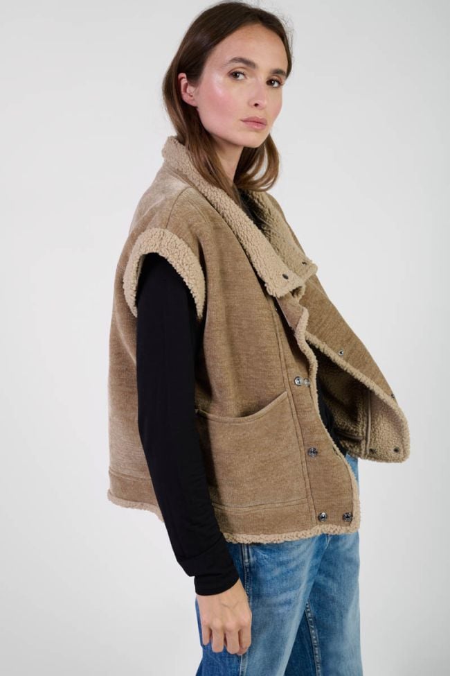 Ärmellose jacke Fuji in grau