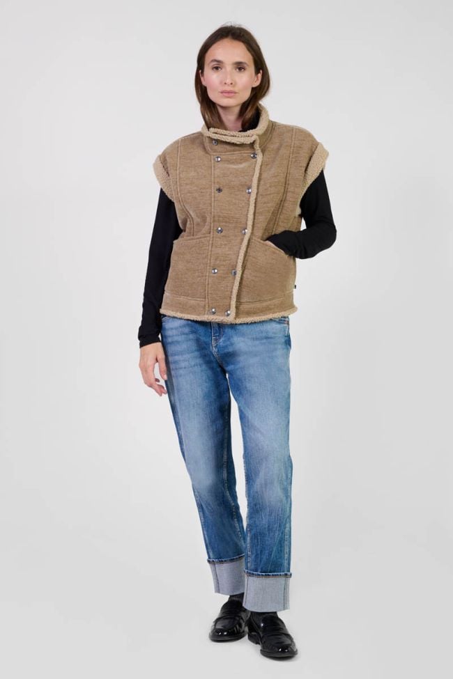 Ärmellose jacke Fuji in grau