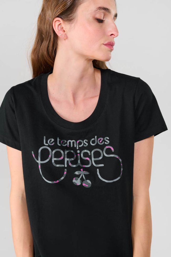 T-shirt Manet in schwarz