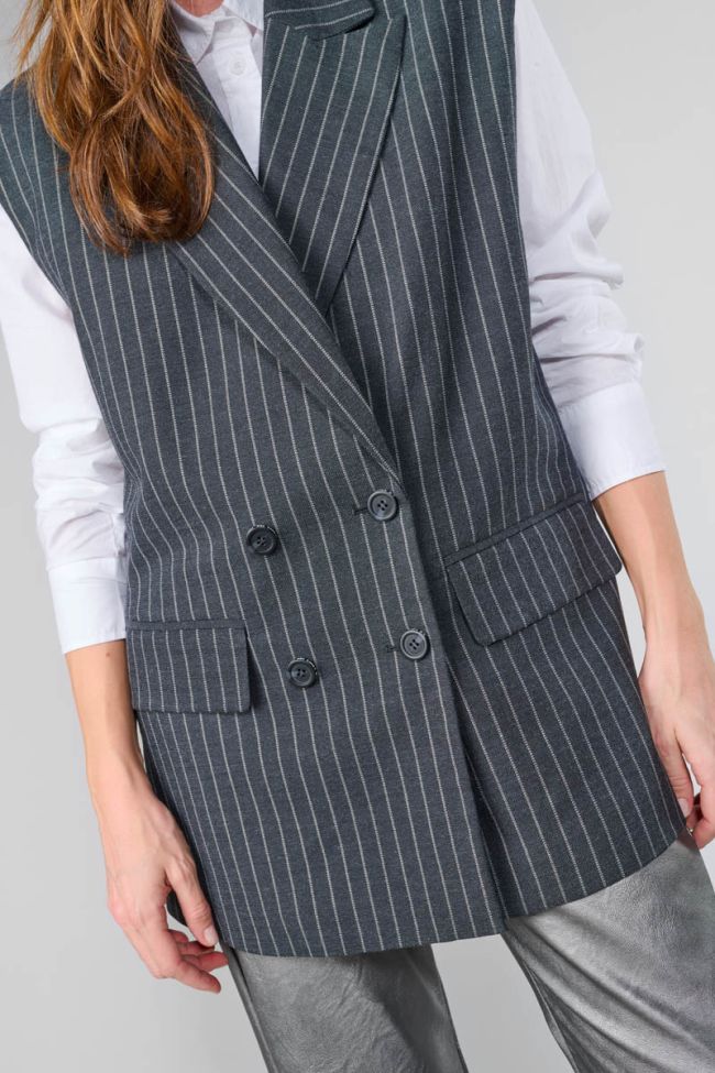 Ärmellose Blazerjacke Tillin grau