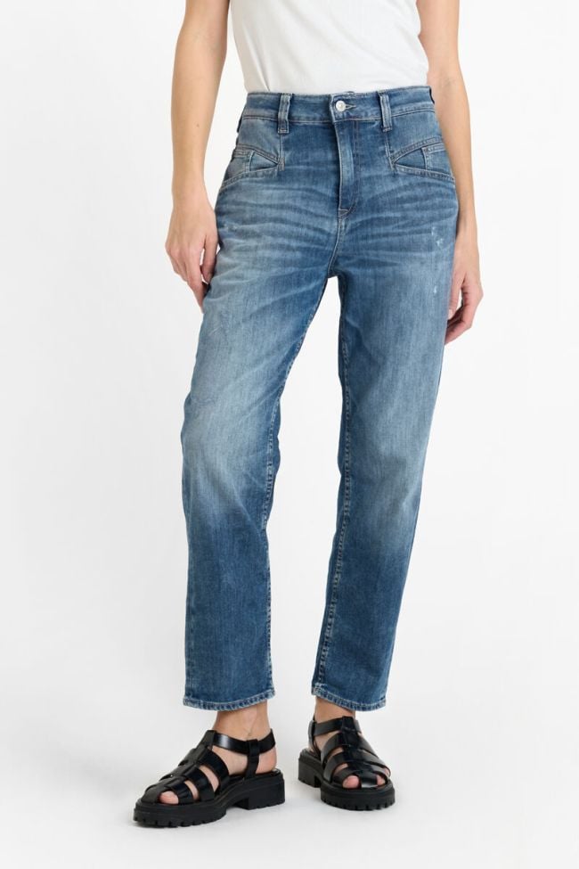 Jeans 400/60 girlfriend Thil high waist destroy blau Nr.4