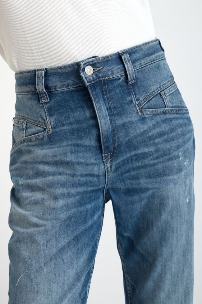 Jeans 400/60 girlfriend Thil high waist destroy blau Nr.4