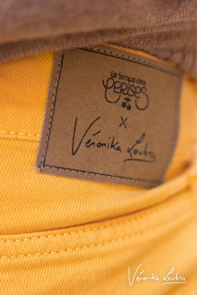 James 400/60 girlfriend by Véronika Loubry Jeans mit hoher Taille gelb