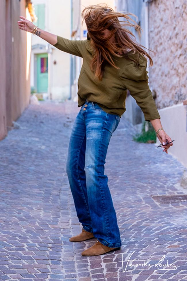 Patricia flare by Véronika Loubry blaue Jeans Nr. 2