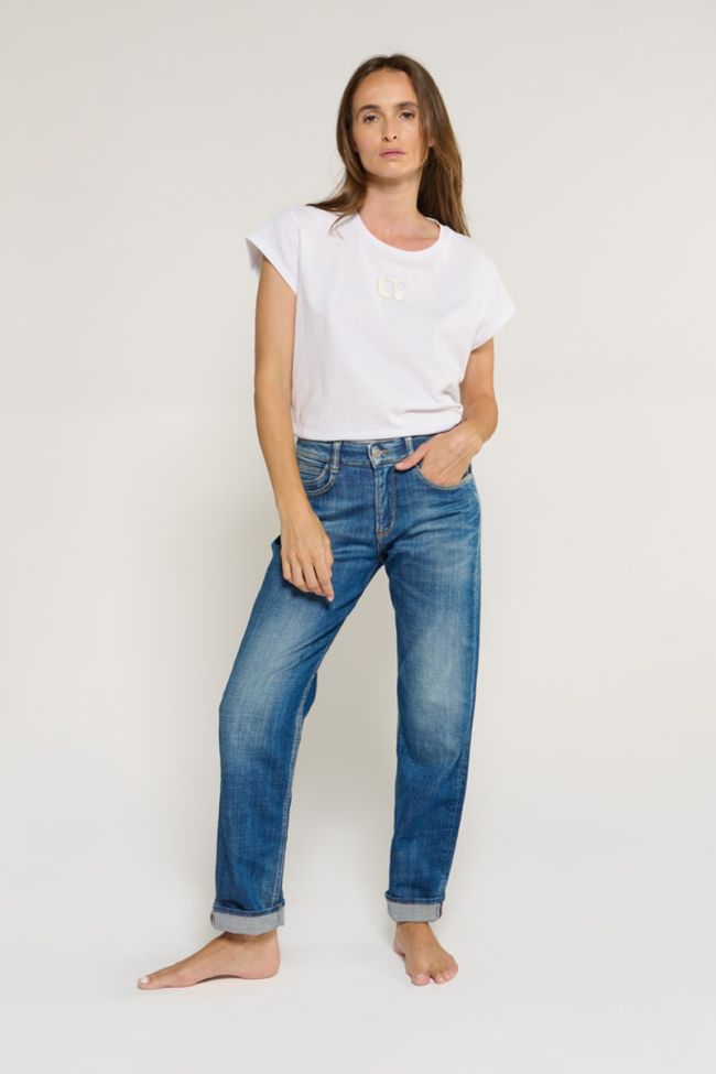 Jeans 400/17 mom Binh high waist 7/8 destroy blau Nr.3