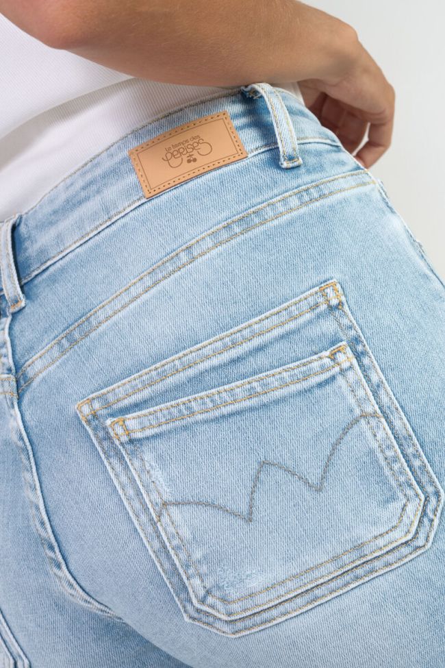Jeans 400/17 mom Valy high waist 7/8 destroy blau Nr.5