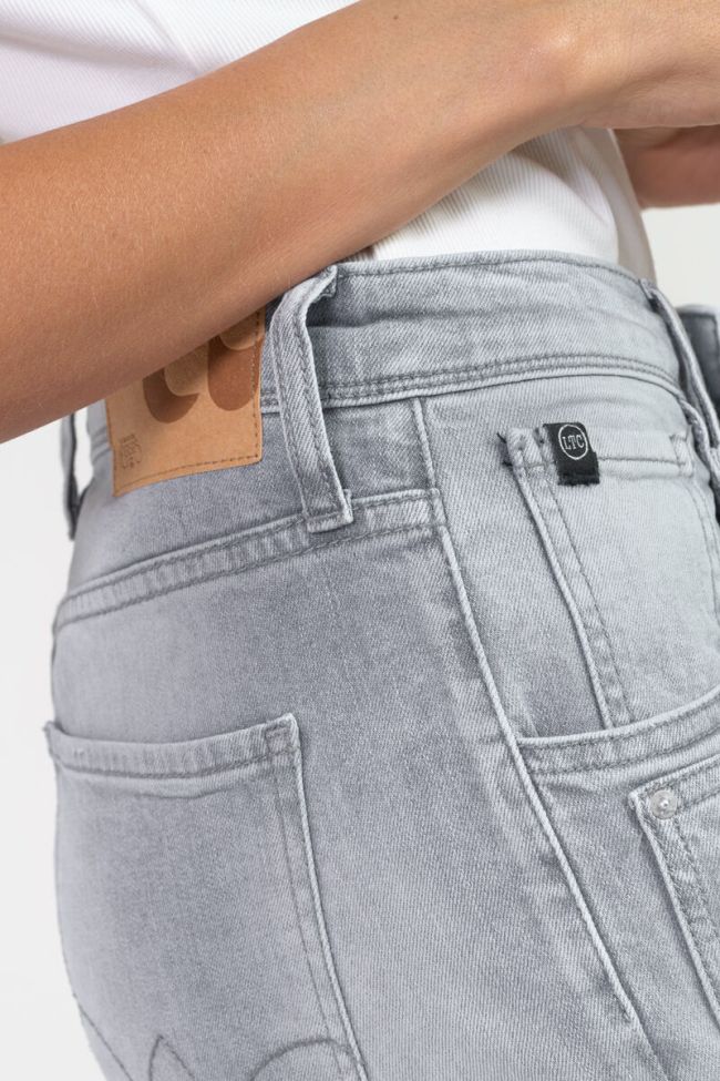 Jeans 400/28 regular loose Carlino High Waist destroy grau Nr. 3