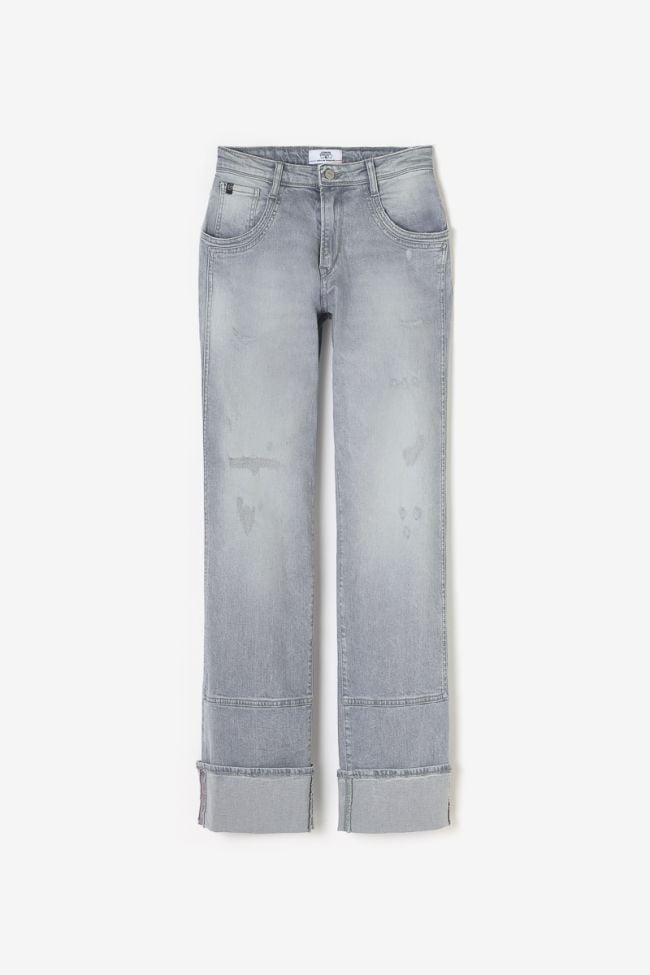 Jeans 400/28 regular loose Carlino High Waist destroy grau Nr. 3