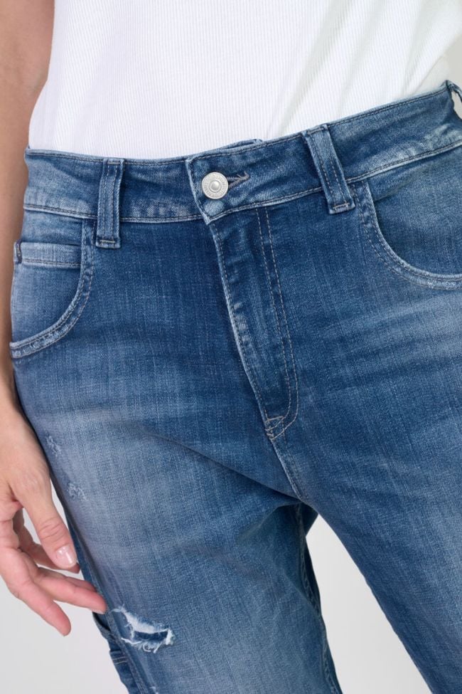 Jeans 400/60 girlfriend Vecta high waist destroy blau Nr.3