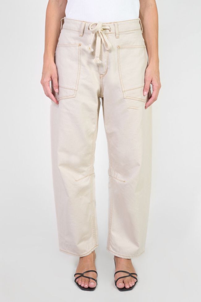 Jeans loose Madie High Waist ecru